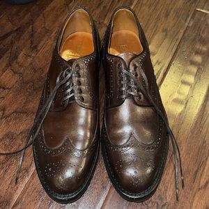 Allen Edmonds Tate Men’s Size 11D Brown Leather Dress Shoe Commando Lug Sole